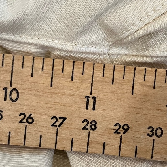 GAP Cream / soft yellow Wide Leg high rise stride ankle Pants - Picture 9 of 16